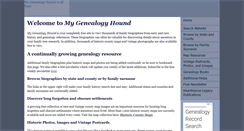 Desktop Screenshot of mygenealogyhound.com